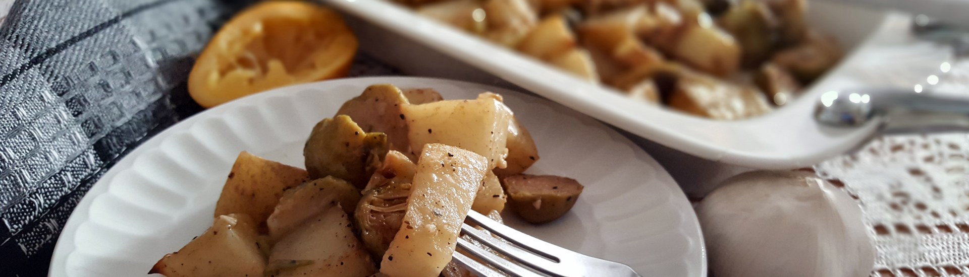 Pommes De Terre Et Choux De Bruxelles Au Citron Meyer